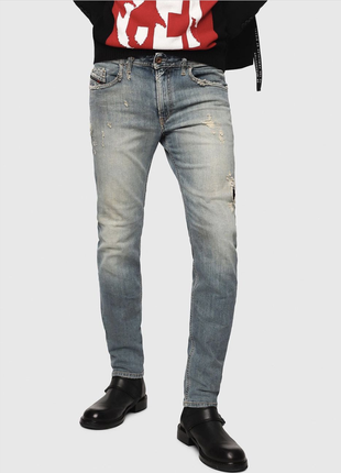 Шикарные джинсы diesel thommer 081au slim fit stretch denim jeans
