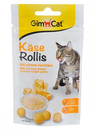 Вітамінізовані ласощі для котів GimCat Kase-Rollis сирні кульк...