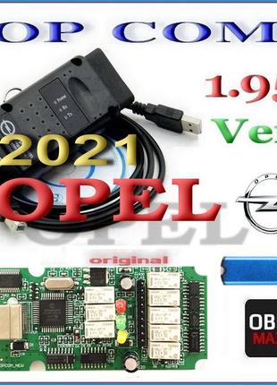 Авто сканер OP-COM Ver 1.95 + Ключ до 2021 року для Opel ОБД2 OBD