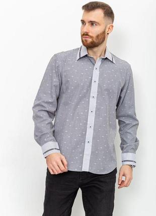 Рубашка мужская в полоску, цвет серо-белый, 131r140128