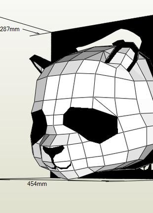 PaperKhan Набор для создания 3D фигур медведь панда Паперкрафт...