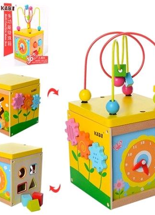 Дитяча розвиваюча дерев'яна гра 1130/24523 Логічний куб Best Toys