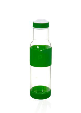 Бутылочка с крючком стеклянная зеленого цвета Код/Артикул 84 A...