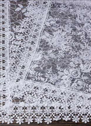 Венчальный платок белый 80х80 см (арт. PV-1006) Код/Артикул 84...