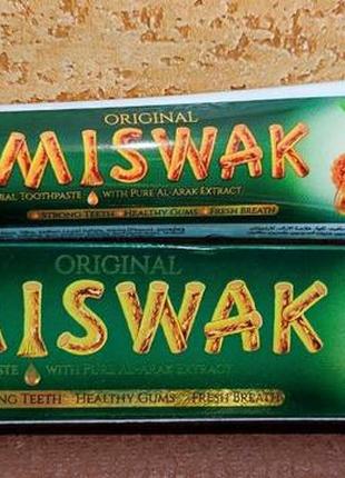 Аюрведична натуральна Зубна паста без фтору Miswak Місвак Dabur.