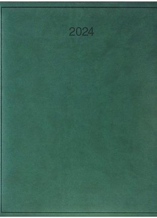 Щотижневик датований 2024 рік, А4 формату, зелений, 152 аркуши...