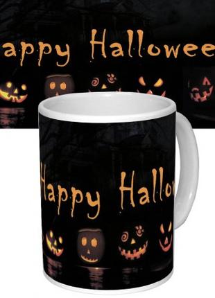 Чашка с принтом 63604 Happy Happy Halloween Тыквы