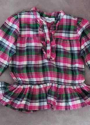 Нарядная фирменная блузка на девочку 1,5-2 года. early days