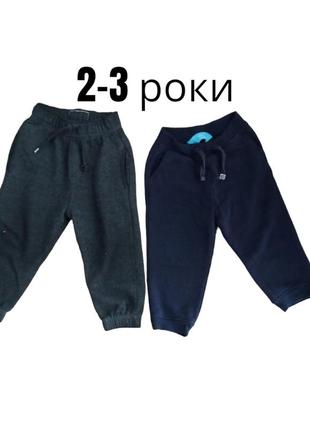 Утепленные спортивные штаны на 2-3 года