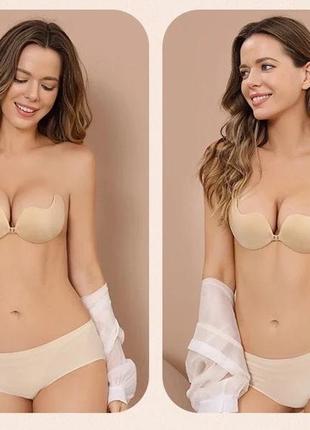 Бюстгальтер-невидимка invisible bra размер , силиконовый бюстг...