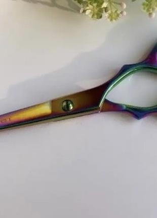 Ножницы парикмахерские прямые Эстет размер 7, хамелеон