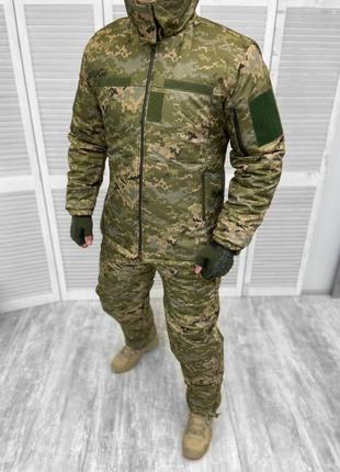 Зимняя Турецкая военная форма 2в1 пиксель (бушлат + штаны на ф...