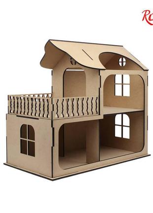 Кукольный домик с балконом МДФ 58х31х53см ROSA TALENT