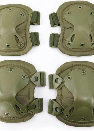 Тактичний комплект для захисту колін та ліктів Колір: Army Green