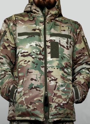 Тактична зимова куртка SoftShell Omni-Heat до -22 Мультикам