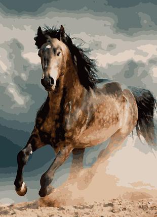 Картина по номерам Artissimo Лошадь в яблоках PNX4340 50х60см ...
