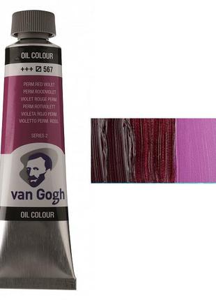 Краска масляная Van Gogh, (567) Перм. красно-фиолетовый, 40 мл...