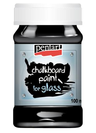 Краска с эффектом графитный доски для стекла Черная 100мл Pentart