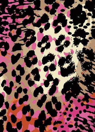 Картина по номерам Strateg Леопардовый принт с лаком 40x50 см ...