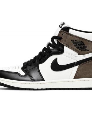 Мужские кроссовки nike air jordan 1 brown