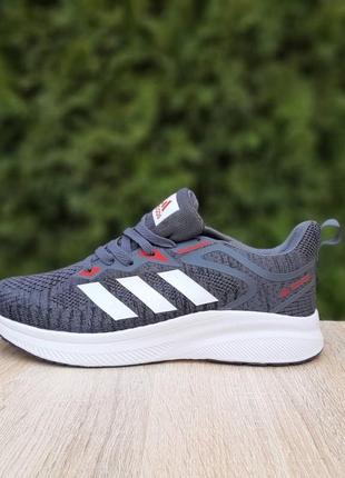 Мужские кроссовки adidas terrex сірі з червоним