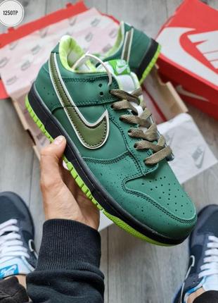 Мужские кроссовки nike sb dunk low  concepts green lobster