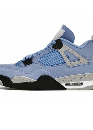 Мужские кроссовки nike air jordan 4 retro university blue