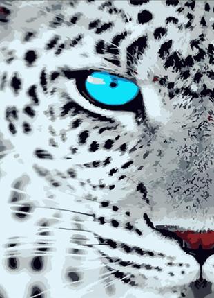 Картина по номерам Strateg Гепарда с голубыми глазами 40x50 см...