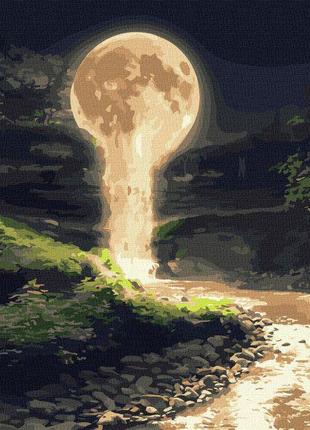 Картина по номерам Идейка Лунный водопад с красками металлик 5...