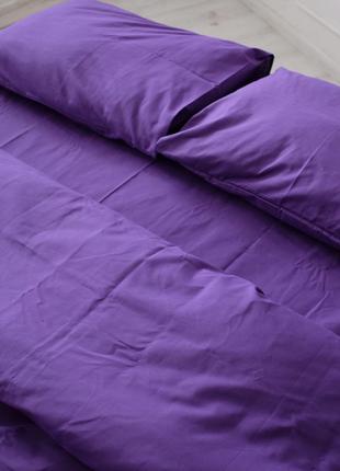 Полуторное постельное бязь хлопок однотонное фиолет