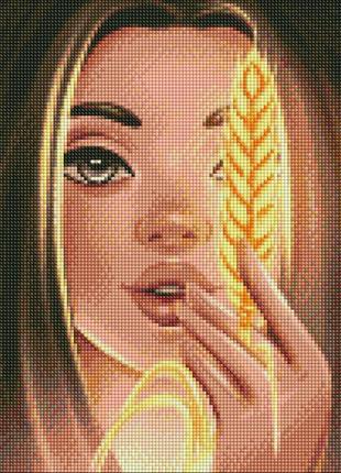 Алмазная мозаика на подрамнике Пшеница ©krizhanskaya Идейка 40...