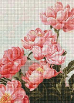 Алмазная мозаика на подрамнике Букет розовых пионов ©ArtAlekhi...