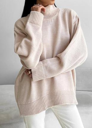 Яркий лаконичный свитер «massimo» в стиле вязка-резинка станет...
