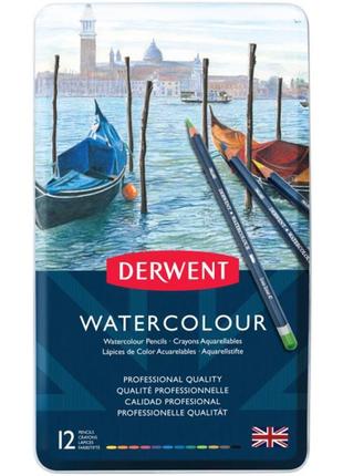 Акварельные карандаши Watercolour 12цв Derwent