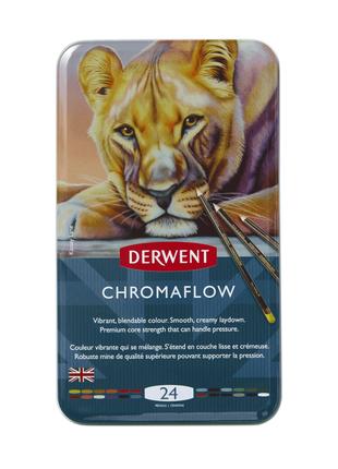 Кольорові олівці Chromaflow 24 шт Derwent