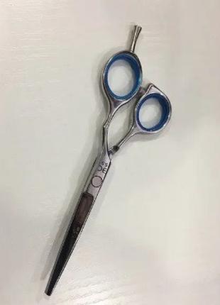 Ножницы парикмахерские ЭСТЕТ 5.5 прямые смещенные хром+синие к...