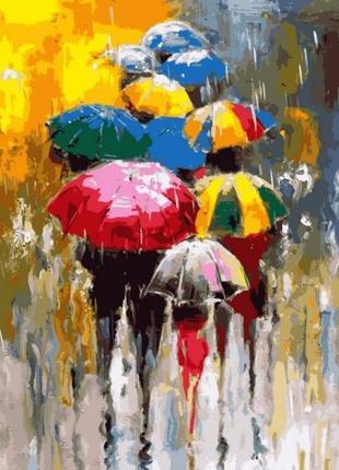 Картина за номерами Mariposa Багатокольовані парасольки 40x50 ...