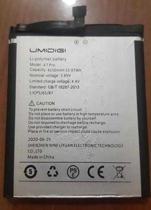 Umidigi A7 pro акумулятор б/в оригінальний