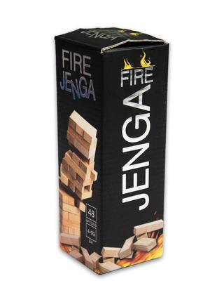 Настільна гра Strateg Дженга "Fire Jenga" 48 брусків (30848)
