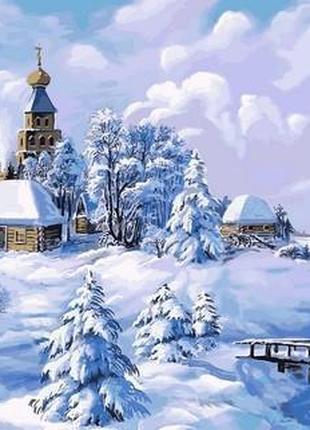 Картина за номерами Babylon Зима в селі Хотвіктор Циганов 40х5...
