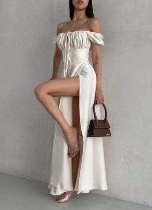 Платье "лоа 02" сатин. качество люкс