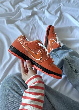 Кроссовки унисекс nike dunk concepts x orange lobster. артикул...