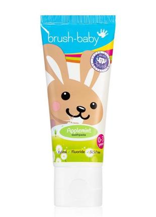 Дитяча зубна паста brush baby apple mint 0-3 роки