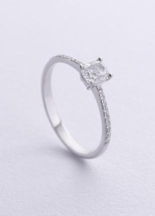 Помолвочное кольцо с бриллиантами (белое золото) 235451121