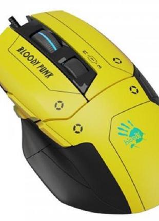 Миша A4Tech W70 Max Bloody (Punk Yellow), жовта, активоване ПЗ...