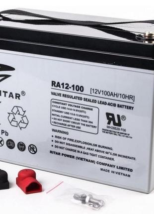 Акумуляторна батарея Ritar AGM RA12-100 (12В 100Aг) (код 114509)