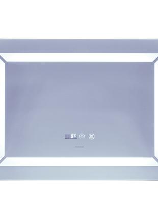 Зеркало Mixxus Light MR01-70x50 (часы, LED-подсветка, антизапо...