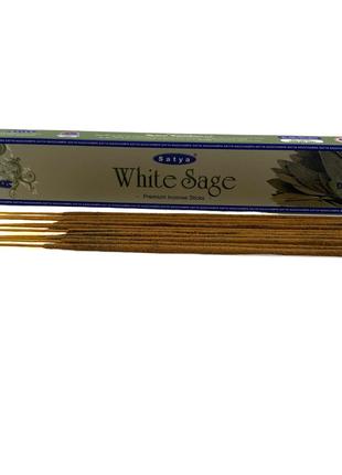 White Sage premium incence sticks (Белый Шалфей)15 гр(Satya) п...
