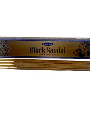 Black Sandal premium incence sticks (Черный Сандал)15 гр(Satya...