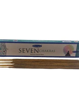 Seven Chakra premium incence sticks (Седьмая Чакра)15 гр(Satya...